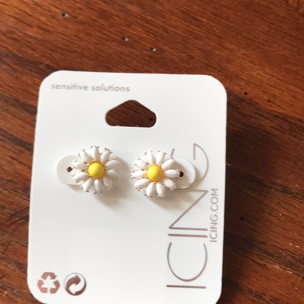 New earrings sensitive solution sun flower